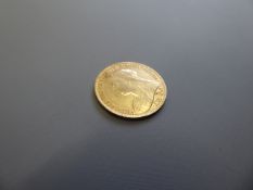 A Gold Half Sovereign, dated 1897.