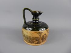 An Antique Royal Doulton Jug with raised decoration and inscription 'By warrant to His Majesty the