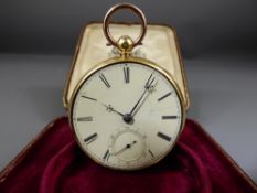 A Gentleman's 18 ct Yellow Gold Open Face Pocket Watch, with fusee movement, nr 11464, London