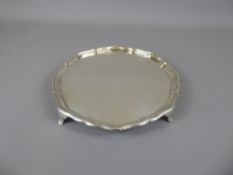 A Silver Card Tray, Sheffield hallmark, dated 1920.