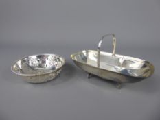 A pair of Silver Baskets, Sheffield hallmarks, mm JGV dd 1911, together with a silver pin dish,