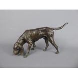 A Mid-20th Century Bronze of a Setter, approx 28 x 12 cms. Prima Castings Honeybourne - a local