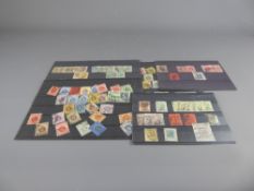 A Collection of Pre-QE2 Hong Kong Stamps on stock-cards, including scarcer QV high values - eg SG96a