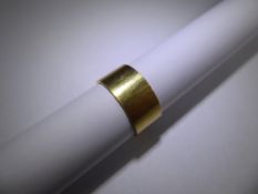 An 18ct Yellow Gold Wedding Band, mm S & W, size U, approx 10 gms.