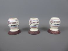 Three Dunhill 'My Mixture' Tobacco Porcelain Pots.