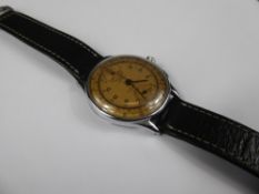 A Vintage Stainless Steel Leonidas Chronometer Wrist Watch, 17 jewel Swiss movement 17, rose-