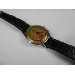 A Vintage Stainless Steel Leonidas Chronometer Wrist Watch, 17 jewel Swiss movement 17, rose-