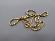 A 9ct Yellow Gold Part Neck Chain, approx 6.8 gms.