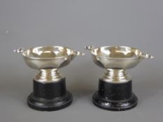 A Pair of Silver Presentation Cups, Birmingham hallmark, dated 1961/2, mm S Ltd, inscribed '