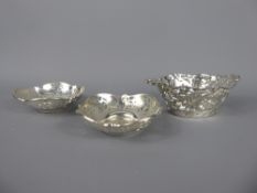 A Continental Silver Trinket Dish, pierced decoration, stamped 925, approx 59.3 gms., together