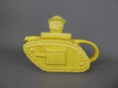A 'Sadler' Style Churchill Yellow Glazed Tank Tea Pot.