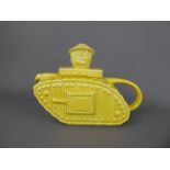 A 'Sadler' Style Churchill Yellow Glazed Tank Tea Pot.