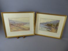 A. Coleman, a pair of water colours of British Coastal scenes, signed and dated 1894, io approx 24 x