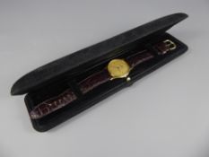 A Gentleman's 18ct Gold Jaeger-LeCoultre Wrist Watch, the watch case nr 140.12.1 1608970, the