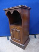 A Mahogany Bedside Table, approx 39 x 37 x 36 cms.