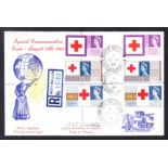 1963 Red Cross Ord & Phos sets on Connoisseur FDC with West Wellow reg CDS. Unaddressed, fine.