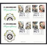 1987 St John Ambulance Brigade (Arlington) Official FDC x 10. Printed address, fine.