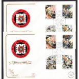 1987 St John Ambulance Heywood (Cotswold) Official FDC x 24. Address labels, fine.