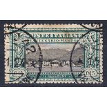 1923 Manzoni 15c black & green used, slight crease, otherwise fine.