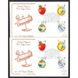 1987 Sir Isaac Newton Science Museum (Cotswold) Official FDC x 17. Address labels, fine.