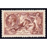 1934 Re-engraved 2/6d reddish brown Mint, fine. SG Spec.