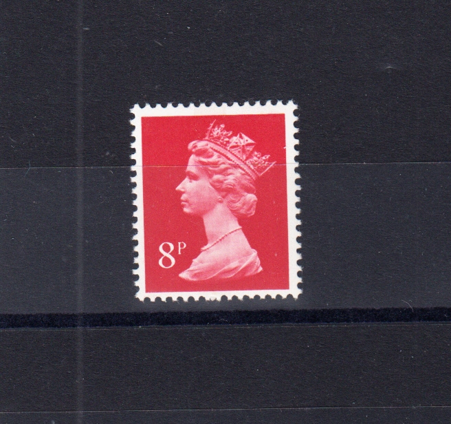 FCP/DEX 8p Post Office red, all-over phosphor wash, u/m, fine and scarce.