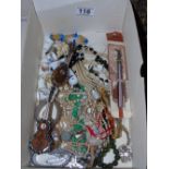 BOX OF COSTUME JEWELLERY