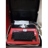 RED 'SILVER REED' ELECTRIC TYPEWRITER