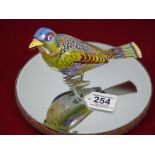 'TIN TREASURES' TIN PLATE BIRD