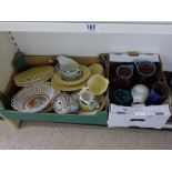2 BOXES OF ASSORTED CHINA