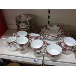 QUANTITY OF CROWN STAFFORD FLORAL CHINA