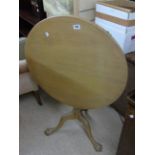 TILT TOPPED TABLE WITH BALL & CLAW FEET