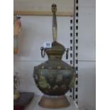 COPPER & BRASS BUDDHA LAMP BASE