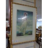 FRAMED PRINT OF A YOUNG GIRL