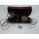 2 PAIRS OF VINTAGE SPECTACLES