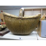 LARGE WICKER BASKET