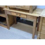 PINE TABLE WITH DRAWER