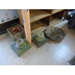 COLLECTION OF CONCRETE GARDEN ITEMS