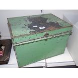 GREEN METAL BOX