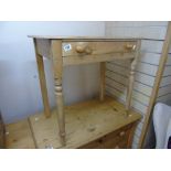 SMALL PINE TABLE WITH DRAWER