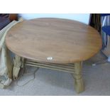 ERCOL ROUND COFFEE TABLE, UNUSED WITH ORIGINAL PACKAGING & LABEL