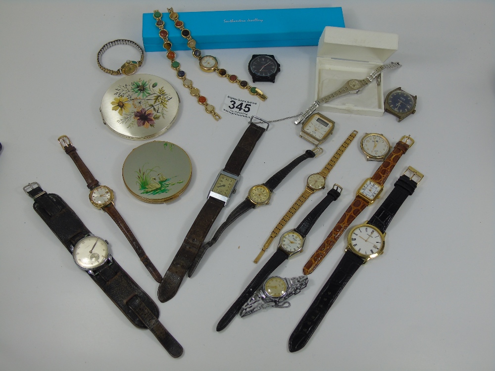 QUANTITY OF WATCHES & COMPACTS