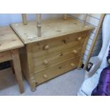 3 DRAWER PINE CHEST