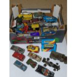 BOX OF MATCHBOX & CORGI VEHICLES INCLUDING NODDY &