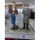 2 FIGURES, JAMES DEAN & HUMPHREY BOGART