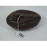 SMALL SIZE LACE UP LEATHER RUGBY BALL APPROX 17 CMS LONG