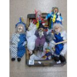 BOX OF PUPPETS / CLOWNS