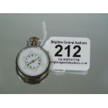 SWISS 800 SILVER LADIES FOB WATCH MARKED GUIVRE