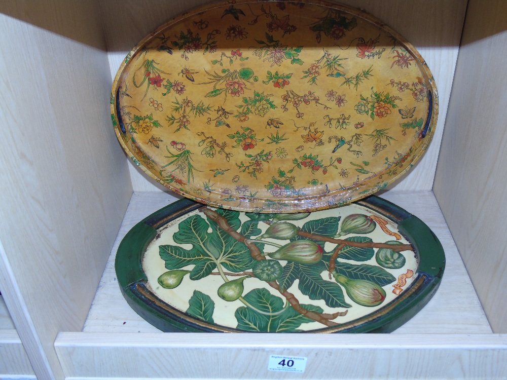 2 DECORATIVE TRAYS