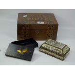 SEWING BOX & 2 OTHERS